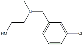 2-[(3-Chloro-benzyl)-Methyl-aMino]-ethanol Structure