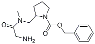 2-{[(2-AMino-acetyl)-Methyl-aMino]-Methyl}-pyrrolidine-1-carboxylic acid benzyl ester Structure