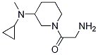 2-AMino-1-[3-(cyclopropyl-Methyl-aMino)-piperidin-1-yl]-ethanone 구조식 이미지