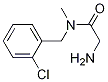 2-AMino-N-(2-chloro-benzyl)-N-Methyl-acetaMide 구조식 이미지