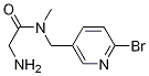 2-AMino-N-(6-broMo-pyridin-3-ylMethyl)-N-Methyl-acetaMide 구조식 이미지