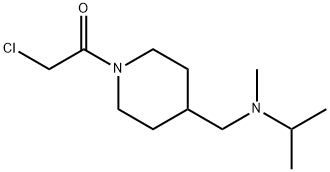 2-Chloro-1-{4-[(isopropyl-Methyl-aMino)-Methyl]-piperidin-1-yl}-ethanone Structure