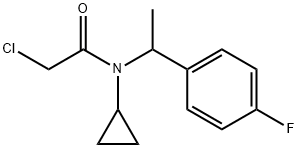 2-Chloro-N-cyclopropyl-N-[1-(4-fluoro-phenyl)-ethyl]-acetaMide 구조식 이미지