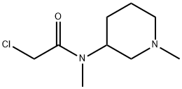 2-Chloro-N-Methyl-N-(1-Methyl-piperidin-3-yl)-acetaMide 구조식 이미지