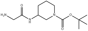 3-(2-AMino-acetylaMino)-piperidine-1-carboxylic acid tert-butyl ester 구조식 이미지