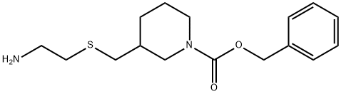 3-(2-AMino-ethylsulfanylMethyl)-piperidine-1-carboxylic acid benzyl ester Structure