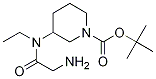 3-[(2-AMino-acetyl)-ethyl-aMino]-piperidine-1-carboxylic acid tert-butyl ester Structure