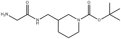 3-[(2-AMino-acetylaMino)-Methyl]-piperidine-1-carboxylic acid tert-butyl ester Structure