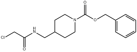 4-[(2-Chloro-acetylaMino)-Methyl]-piperidine-1-carboxylic acid benzyl ester 구조식 이미지