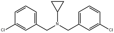 Bis-(3-chloro-benzyl)-cyclopropyl-aMine Structure