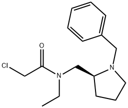 N-((S)-1-Benzyl-pyrrolidin-2-ylMethyl)-2-chloro-N-ethyl-acetaMide Structure