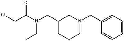 N-(1-Benzyl-piperidin-3-ylMethyl)-2-chloro-N-ethyl-acetaMide 구조식 이미지