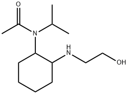 N-[2-(2-Hydroxy-ethylaMino)-cyclohexyl]-N-isopropyl-acetaMide 구조식 이미지