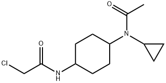 N-[4-(Acetyl-cyclopropyl-aMino)-cyclohexyl]-2-chloro-acetaMide 구조식 이미지