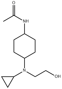 N-{4-[Cyclopropyl-(2-hydroxy-ethyl)-aMino]-cyclohexyl}-acetaMide 구조식 이미지