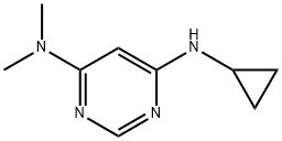 N-Cyclopropyl-N',N'-diMethyl-pyriMidine-4,6-diaMine Structure