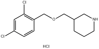 3-{[(2,4-Dichlorobenzyl)oxy]methyl}piperidinehydrochloride 구조식 이미지