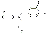 (3,4-Dichloro-benzyl)-methyl-piperidin-3-yl-amine hydrochloride Structure