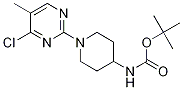 [1-(4-Chloro-5-methyl-pyrimidin-2-yl)-piperidin-4-yl]-carbamic acid tert-butyl ester Structure