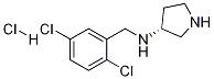 (2,5-Dichloro-benzyl)-(R)-pyrrolidin-3-yl-amine hydrochloride Structure