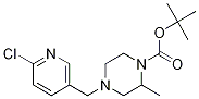 4-(6-Chloro-pyridin-3-ylmethyl)-2-methyl-piperazine-1-carboxylic acid tert-butyl ester 구조식 이미지