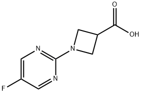 1-(5-Fluoro-pyrimidin-2-yl)-azetidine-3-carboxylic acid Structure