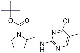 2-[(4-Chloro-5-methyl-pyrimidin-2-ylamino)-methyl]-pyrrolidine-1-carboxylic acid tert-butyl ester 구조식 이미지