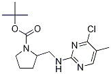 2-[(4-Chloro-5-methyl-pyrimidin-2-ylamino)-methyl]-pyrrolidine-1-carboxylic acid tert-butyl ester Structure