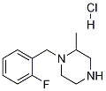 1-(2-Fluoro-benzyl)-2-methyl-piperazine hydrochloride Structure