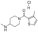 (4-Methylamino-piperidin-1-yl)-(3-methyl-thiophen-2-yl)-methanone hydrochloride 구조식 이미지