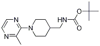 [1-(3-Methyl-pyrazin-2-yl)-piperidin-4-ylmethyl]-carbamic acid tert-butyl ester Structure