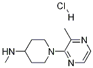 Methyl-[1-(3-methyl-pyrazin-2-yl)-piperidin-4-yl]-amine hydrochloride 구조식 이미지