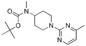 Methyl-[1-(4-methyl-pyrimidin-2-yl)-piperidin-4-yl]-carbamic acid tert-butyl ester 구조식 이미지