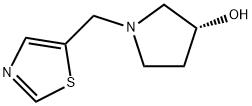 (R)-1-Thiazol-5-ylmethyl-pyrrolidin-3-ol 구조식 이미지
