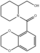 (2,3-Dihydro-benzo[1,4]dioxin-5-yl)-(2-hydroxyMethyl-piperidin-1-yl)-Methanone Structure
