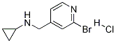 (2-BroMo-pyridin-4-ylMethyl)-cyclopropyl-aMine hydrochloride 구조식 이미지