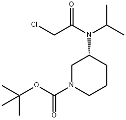 (R)-3-[(2-Chloro-acetyl)-isopropyl-aMino]-piperidine-1-carboxylic acid tert-butyl ester Structure