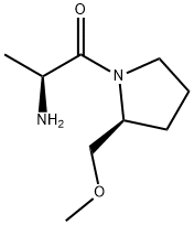 (S)-2-AMino-1-((S)-2-MethoxyMethyl-pyrrolidin-1-yl)-propan-1-one 구조식 이미지