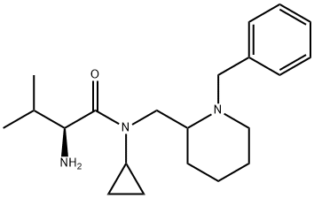 (S)-2-AMino-N-(1-benzyl-piperidin-2-ylMethyl)-N-cyclopropyl-3-Methyl-butyraMide 구조식 이미지