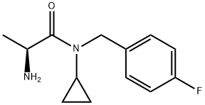 (S)-2-AMino-N-cyclopropyl-N-(4-fluoro-benzyl)-propionaMide 구조식 이미지