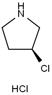(S)-3-클로로-피롤리딘염산염 구조식 이미지