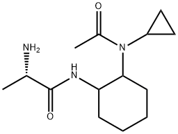 (S)-N-[2-(Acetyl-cyclopropyl-aMino)-cyclohexyl]-2-aMino-propionaMide Structure