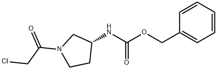 [(R)-1-(2-Chloro-acetyl)-pyrrolidin-3-yl]-carbaMic acid benzyl ester Structure