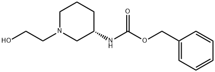 [(S)-1-(2-Hydroxy-ethyl)-piperidin-3-yl]-carbaMic acid benzyl ester 구조식 이미지