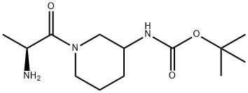 [1-((S)-2-AMino-propionyl)-piperidin-3-yl]-carbaMic acid tert-butyl ester 구조식 이미지