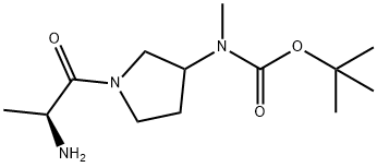 [1-((S)-2-AMino-propionyl)-pyrrolidin-3-yl]-Methyl-carbaMic acid tert-butyl ester Structure