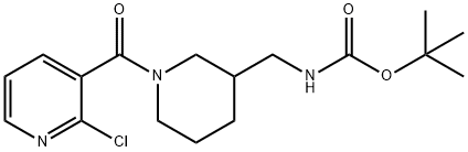[1-(2-Chloro-pyridine-3-carbonyl)-piperidin-3-ylMethyl]-carbaMic acid tert-butyl ester Structure