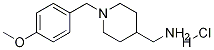 [1-(4-Methoxy-benzyl)-piperidin-4-yl]-Methyl-aMine hydrochloride Structure