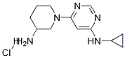 [6-(3-AMino-piperidin-1-yl)-pyriMidin-4-yl]-cyclopropyl-aMine hydrochloride Structure