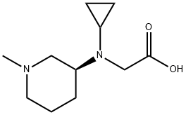 [Cyclopropyl-((S)-1-Methyl-piperidin-3-yl)-aMino]-acetic acid 구조식 이미지